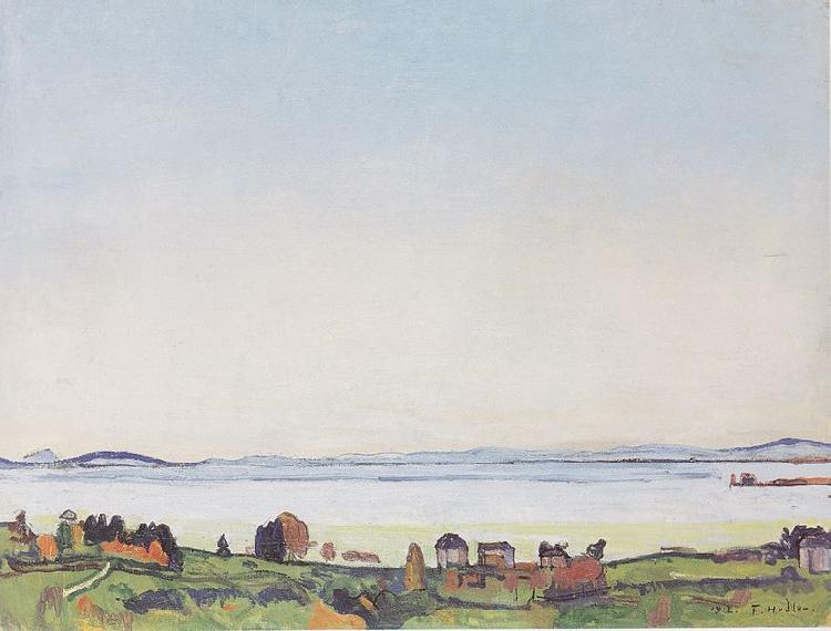 Ferdinand Hodler Der Genfersee von Lausanne aus oil painting picture